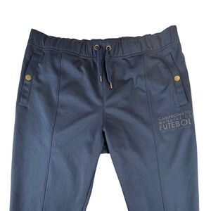Rare FIFA 1950 World Cup Brazil Mens Track Pants Navy Blue Soccer Futebol NWT XL